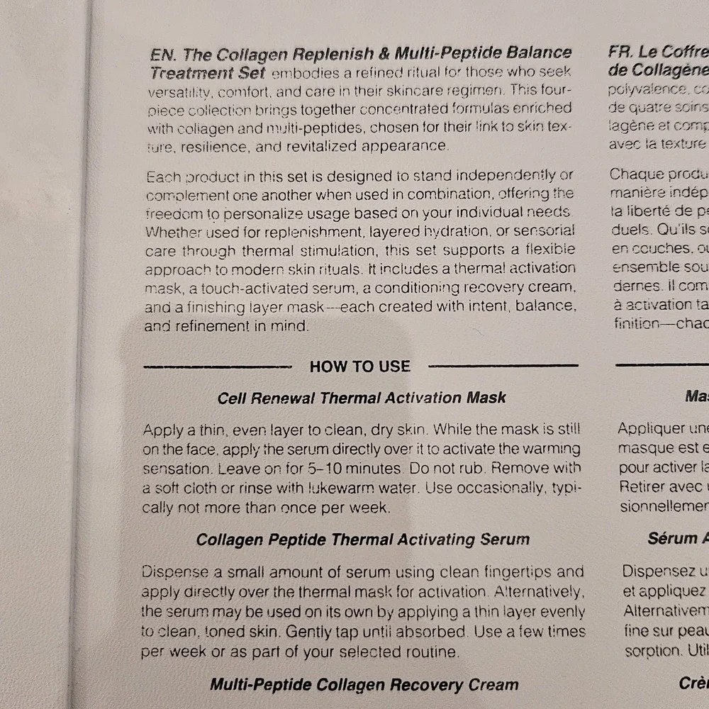 BZ Below Zero Collagen Replenish & Peptide Balance Treatment Set New Sealed
